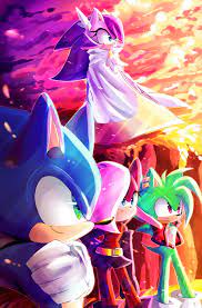 new art with sonic underground i imagined how they looked before the last battle well you know these epic scene sonic underground sonic sonic fan characters