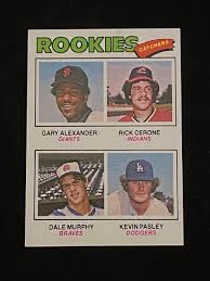 Join baseball almanac as we take a closer look at some numbers of interest: Sold Price Exmt Nm 1978 Topps Dale Murphy Rookie Baseball Card 476 Invalid Date Edt