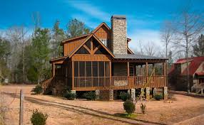 Rustic Cottage House Plan Small Rustic Cabin With bright spacious kitchens that are open to the living areas, they create a relaxing atmosphere.