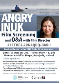 After nina kautsalo, a finnish police officer. Arctic Circle Angry Inuk Poster Option Revised Time The Polar Connection