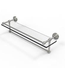 Bathroom shelves come in a range of styles, with a solution to meet every budget, so what's stopping you? Allied Brass Waverly Place Gallery Glass Bathroom Shelf W Towel Bar At Menards