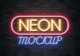 Download Neon Mockup Images Free Vectors Stock Photos Psd