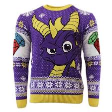 Spyro The Dragon Knitted Christmas Jumper Sweater Christmas Jumpers Christmas Sweaters Knitted