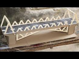 Position and level the first two piers at one end of the bridge using a bullet level and a bar level. How To Make Hydraulic Bridge From Cardboard Science Project Youtube Science Projects For Kids Paper Bridge Easy Science Projects
