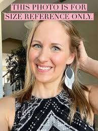 Dark Purple, Bronze and Dark Green Triple Layered Faux Leather Stainless  Steel Earrings