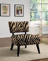 Plush velvet fabric covers the curvy back, continuous arms, and welted seat cushion of this glamorous chair. Glamorous Animal Print Accent Chairs Collection Modern Zebra Print Accent Animal Inspired Chair Inspira Printed Accent Chairs Fabric Accent Chair Zebra Chair