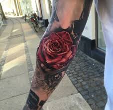 Embedded Image Elbow Tattoos Colorful Rose Tattoos Rose Elbow Tattoo