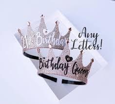 Birthday Crown And Sash Near Me Rose Gold Birthday Crown Rose Gold Crown Birthday Crown Etsy In 2020 Birthday Party Decorations Birthday Crown Princess Birthday Party Decorations