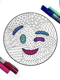 Download this fun emoji coloring page below. Wink Emoji Pdf Zentangle Coloring Page Con Imagenes Emojis Dibujos Paginas Para Colorear Caras Emoji