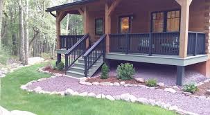 Creative deck ideas give your outdoor space more options for relaxing and entertaining. Exterior Finishes Porch Deck And Foundation Wall