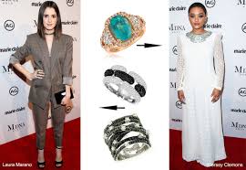 Celebs Wearing Le Vian Jewelry At Marie Claire S Image Maker Awards How To Wear Levian Jewelry Levian