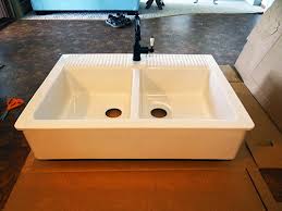 installing an ikea domsjo sink