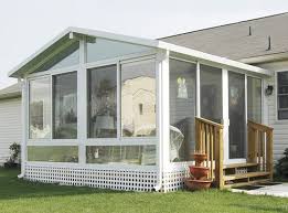 A patio enclosures four season room is a type of sunroom home addition enclosed with glass. Sunrooms 4 Season Sunrooms Aristocrat Year Round Sunroom Enclosed Porch Enclosed Patio
