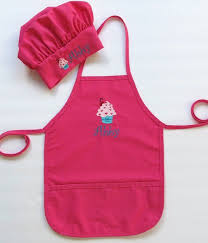 Personalized Apron And Chef Hat For Kids Toddler Or Preschooler Apron And Chef Hat Cupcake Little Personalized Kids Apron Chef Hats For Kids Kids Apron
