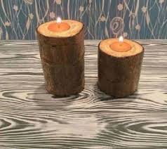 How To Make Real Tree Branch Candle Holders Diy Hometalk