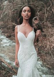 The covered buttons down the back of the gown add. Disney Fairy Tale Weddings D265 Pocahontas Wedding Dress The Knot