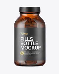 Amber Glass Bottle With Pills Mockup In Bottle Mockups On Yellow Images Object Mockups Mockup Free Psd Amber Glass Bottles Free Packaging Mockup