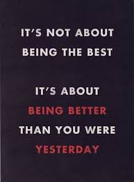 It S Not Always About Being The Best Positive Quotes Life Quotes Great Quotes