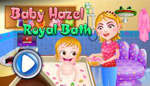 Well, it's time to bath now! Baby Hazel Royal Bath Grooming Game For Girls