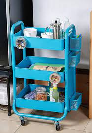Check spelling or type a new query. 3 Tier Metal Rolling Utility Cart With Handle A Thrifty Mom Recipes Crafts Diy And More
