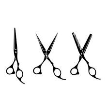 Precise Drawing Of Scissors With Some Detail Lines In White Open Or Closed Scissors Drawing Hairstylist Tools Scissors Illustration