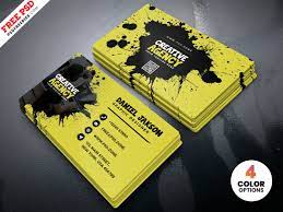 Customize your card's design by changing the color, images, font, layout, text, and effects. Agency Business Card Design Psd Psdfreebies Com
