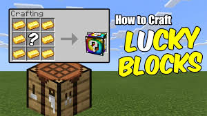 For minecraft forge mapping and modding: How To Craft Lucky Blocks Minecraft Pe Bedrock Edition Youtube