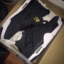 Black And Gold Retro 4s Retro 4s Jordan Shoes Retro Womens Jordans Jordans