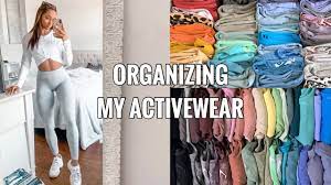 Learn how to organize a small closet with lots of clothes in just 5 simple steps. Organizing My Gym Clothing Closet Clean Out My Activewear Collection Youtube