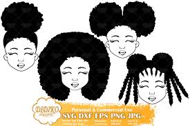 Download Black Girl Svg Bundle 1 Afro Girl Svg Silhouette File Didiko Designs