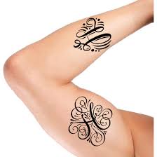 The letter h may be the easiest of all the spanish letters to pronounce: Voorkoms Name H Letter Two Design Body Temporary Tattoo Waterproof For Girls Men Women Size 11x6 Cm Amazon In Beauty