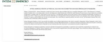 Please choose which area of our service you consent to Intesa Le False Dimissioni Di Messina Mettono Ko Il Titolo Poi La Rivendicazione Dei No Tav La Repubblica
