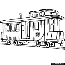 Train car coloring pages are a fun way for kids of all ages to develop creativity, focus, motor skills and color recognition. Caboose Coloring Page Caboose Train Car Coloring