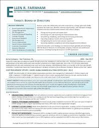 Example Board Of Directors Executive Resume Pg 1 Executive Resume Resume Examples Infographic Resume