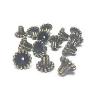 9MM Beaded Ant. Ham. Gold Cap (72 pieces)