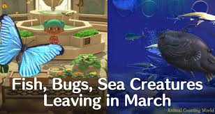 Weather is the second biggest condition that impacts which bugs appear. Bugs Fish Sea Creatures Leaving In March For Animal Crossing New Horizons Northern Southern Hemisphere Animal Crossing World