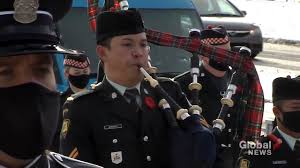 Flowers of the forest is an ancient scottish folk tune. Remembrance Day 2020 Piper Sounds The Lament Flowers Of The Forest At Calgary S Field Of Crosses Watch News Videos Online
