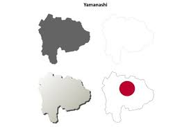 Children's template greeting card and instagram stories on birthday. 1 Yamanashi Map Designs Graphics