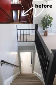 Learn the best way to paint your stair rails black on just destiny mag. Modern Painted Staircase Remodel