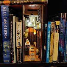 Japan Old Town Minialley Booknook Bookshelf Insert Etsy In 2020 Book Nooks Bookshelf Art Old Town