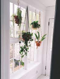 41 Indoor Hanging Planters You Can Make Yourself Godiygo Com Window Plants Window Sill Decor Hanging Plants