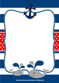 There is everything here for you to throw a fantastic party! Free Printable Nautical Theme Baby Shower Invitation Templat Baby Shower Nautical Theme Nautical Baby Shower Invitations Free Printable Baby Shower Invitations