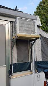 When i bought my camper this year it did not have ac and i wanted it. Pop Up Camper Remodel Popup Camper Remodel Remodeled Campers Pop Up Camper