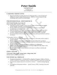 I have the experience as a professional writer as well as a teaching certificate to teach all levels of students. Quality Assurance Resume Example