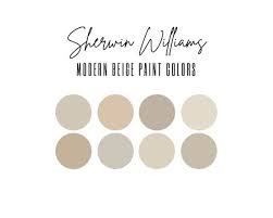 Modern Beige Tan Paint Color Palette