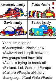 However, one particular switzerland fan, whose picture is going viral on social media, showed the picture of contrasting emotions of the fan went viral in no time and people started pouring messages. Germanic Family Latin Family Ri S Por Slavic Family Turkic Family Yeah I M A Fan Of Countryballs Notice How Switzerland Is Split Between Two Groups And How Little Aland Is Trying To