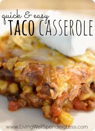 Quick Easy Taco Casserole Easy Taco Casserole Recipe Recipe Recipes Easy Taco Casserole Casserole Recipes