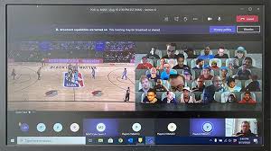 Select fans who are viewing the games from home are being livestreamed onto three video boards that extend along each baseline and one sideline. Special Olympics Athletes Included As Virtual Fans For Nba Game
