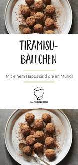 Tiramisu Ballchen Rezept Hunde Futter Lebensmittel Essen Tiramisu