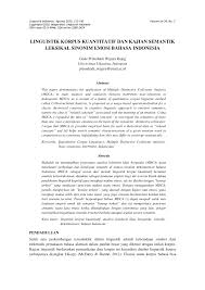 Semua halaman dengan judul mengandung kata perkembangan. Prototype Encyclopaedic Analysis Of Polysemy In Cognitive Semantics Download Table